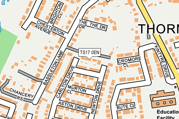 TS17 0EN map - OS OpenMap – Local (Ordnance Survey)