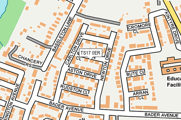 TS17 0ER map - OS OpenMap – Local (Ordnance Survey)