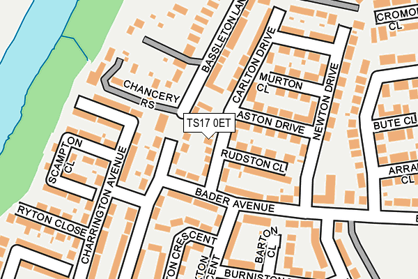 TS17 0ET map - OS OpenMap – Local (Ordnance Survey)