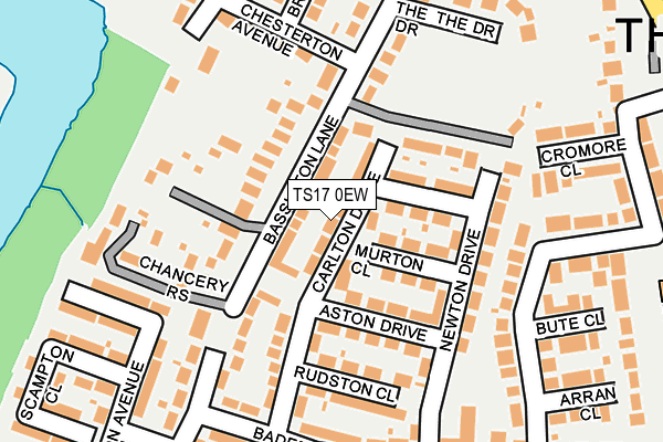 TS17 0EW map - OS OpenMap – Local (Ordnance Survey)