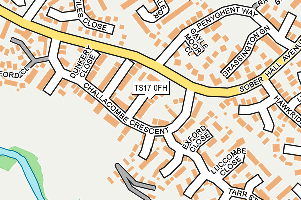 TS17 0FH map - OS OpenMap – Local (Ordnance Survey)