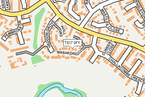 TS17 0FY map - OS OpenMap – Local (Ordnance Survey)