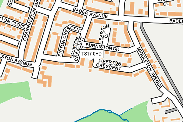 TS17 0HD map - OS OpenMap – Local (Ordnance Survey)