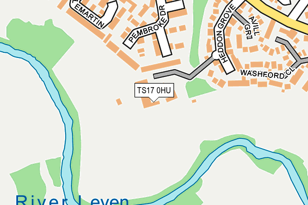 TS17 0HU map - OS OpenMap – Local (Ordnance Survey)