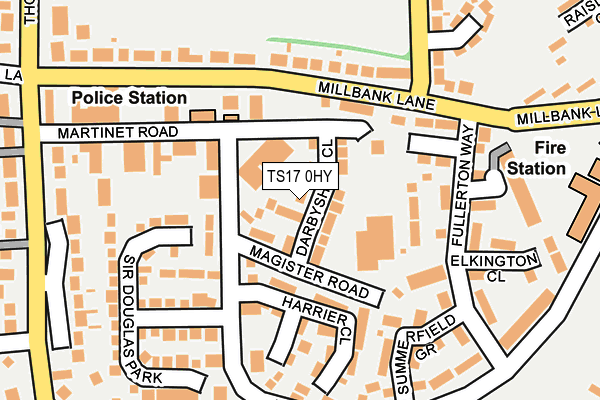 TS17 0HY map - OS OpenMap – Local (Ordnance Survey)