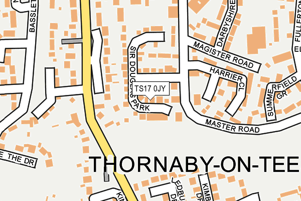 TS17 0JY map - OS OpenMap – Local (Ordnance Survey)