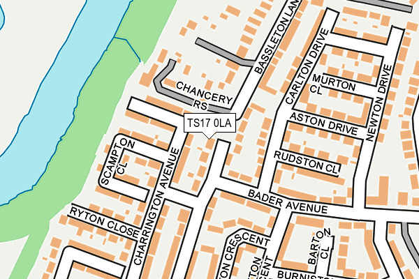 TS17 0LA map - OS OpenMap – Local (Ordnance Survey)