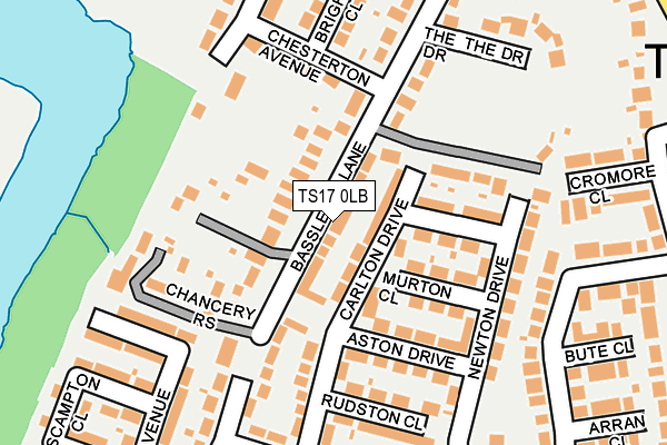 TS17 0LB map - OS OpenMap – Local (Ordnance Survey)