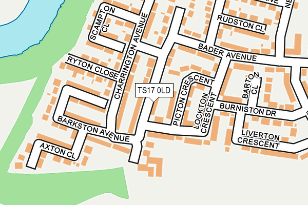TS17 0LD map - OS OpenMap – Local (Ordnance Survey)