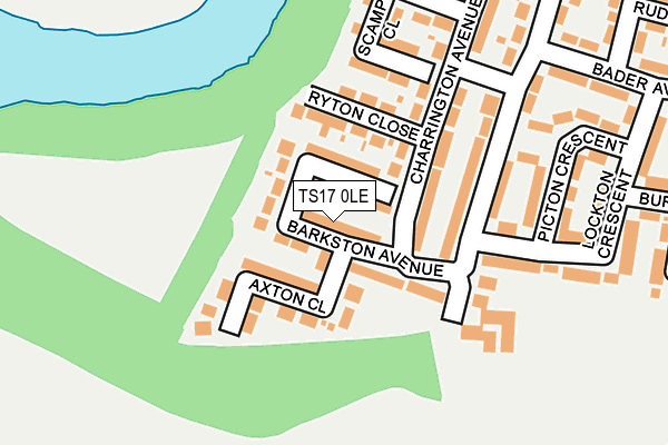 TS17 0LE map - OS OpenMap – Local (Ordnance Survey)