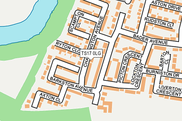 TS17 0LG map - OS OpenMap – Local (Ordnance Survey)