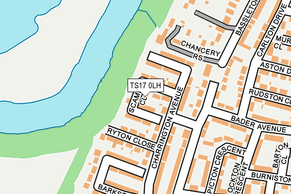 TS17 0LH map - OS OpenMap – Local (Ordnance Survey)