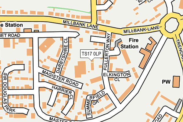 TS17 0LP map - OS OpenMap – Local (Ordnance Survey)