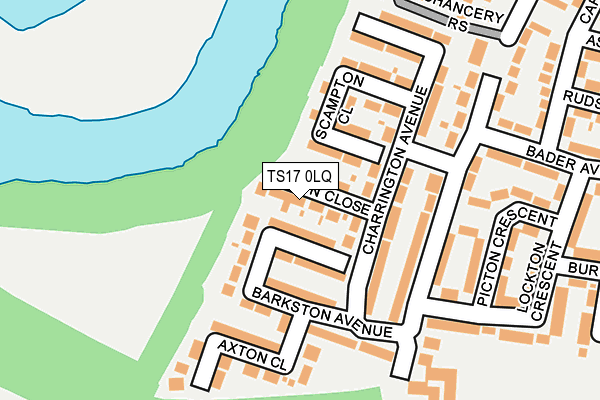 TS17 0LQ map - OS OpenMap – Local (Ordnance Survey)