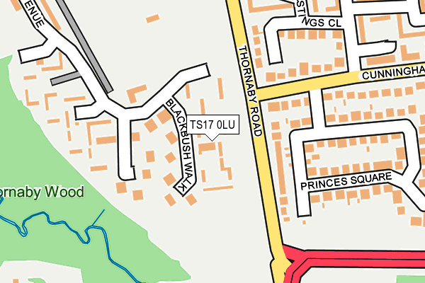TS17 0LU map - OS OpenMap – Local (Ordnance Survey)