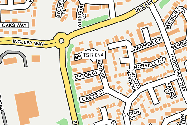 TS17 0NA map - OS OpenMap – Local (Ordnance Survey)