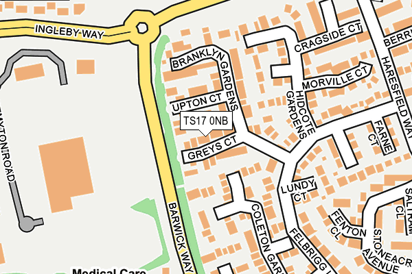 TS17 0NB map - OS OpenMap – Local (Ordnance Survey)