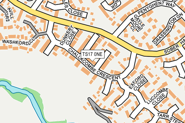 TS17 0NE map - OS OpenMap – Local (Ordnance Survey)