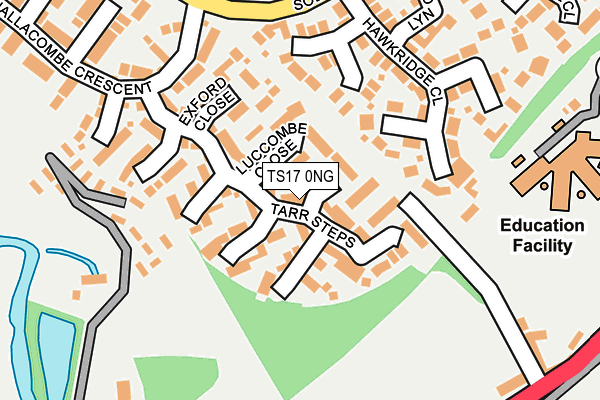 TS17 0NG map - OS OpenMap – Local (Ordnance Survey)