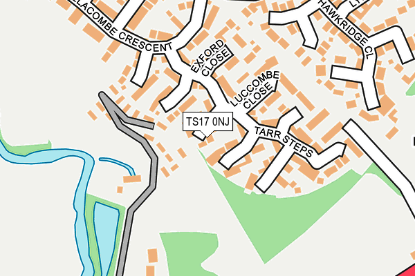 TS17 0NJ map - OS OpenMap – Local (Ordnance Survey)