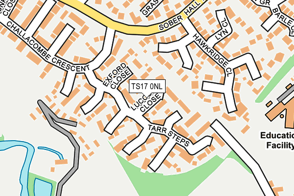 TS17 0NL map - OS OpenMap – Local (Ordnance Survey)