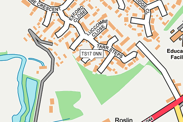 TS17 0NN map - OS OpenMap – Local (Ordnance Survey)