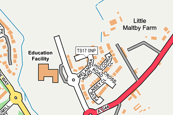 TS17 0NP map - OS OpenMap – Local (Ordnance Survey)