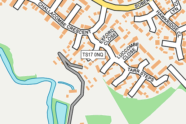 TS17 0NQ map - OS OpenMap – Local (Ordnance Survey)