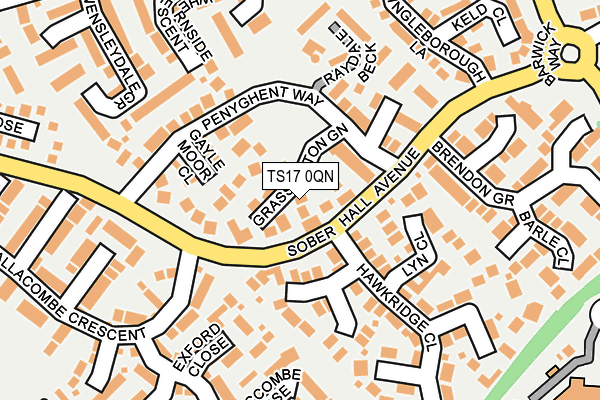 TS17 0QN map - OS OpenMap – Local (Ordnance Survey)