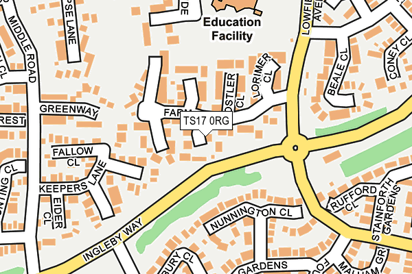 TS17 0RG map - OS OpenMap – Local (Ordnance Survey)