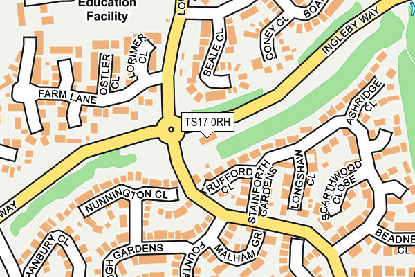 TS17 0RH map - OS OpenMap – Local (Ordnance Survey)
