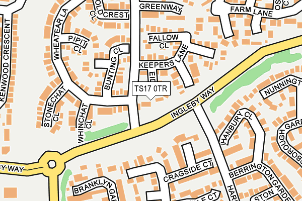 TS17 0TR map - OS OpenMap – Local (Ordnance Survey)