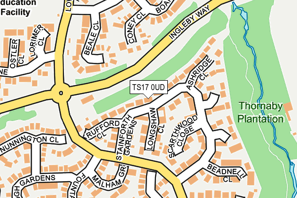 TS17 0UD map - OS OpenMap – Local (Ordnance Survey)