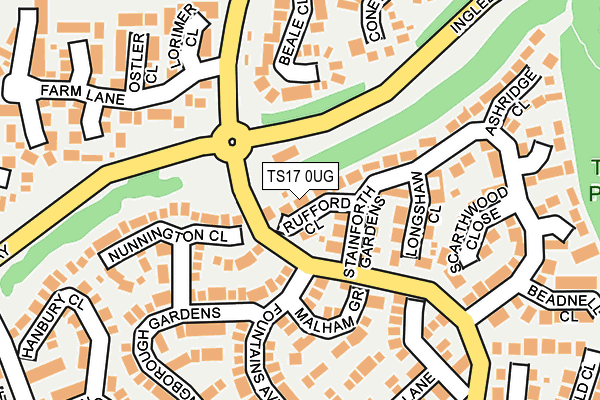 TS17 0UG map - OS OpenMap – Local (Ordnance Survey)