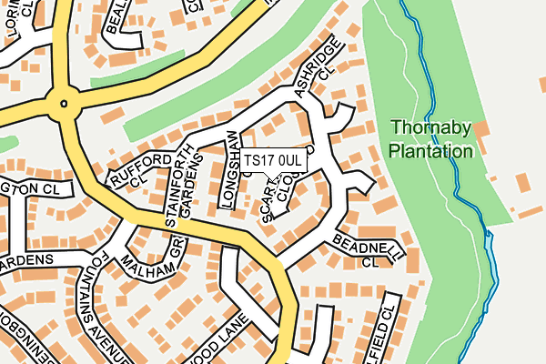 TS17 0UL map - OS OpenMap – Local (Ordnance Survey)