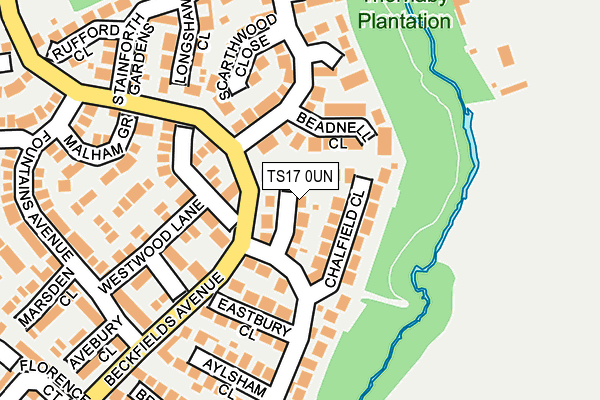 TS17 0UN map - OS OpenMap – Local (Ordnance Survey)