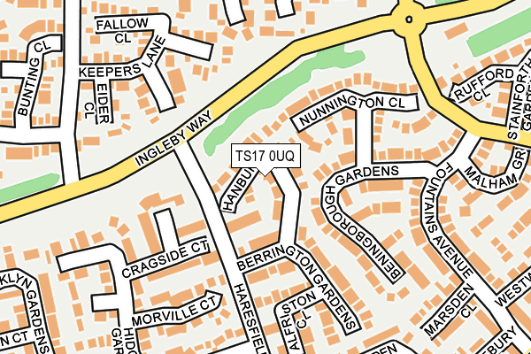 TS17 0UQ map - OS OpenMap – Local (Ordnance Survey)