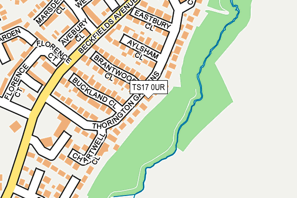 TS17 0UR map - OS OpenMap – Local (Ordnance Survey)