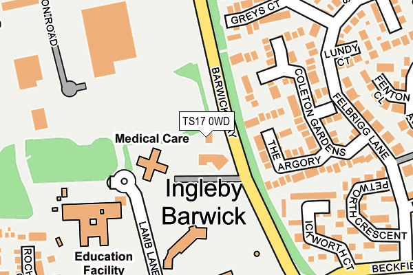 TS17 0WD map - OS OpenMap – Local (Ordnance Survey)