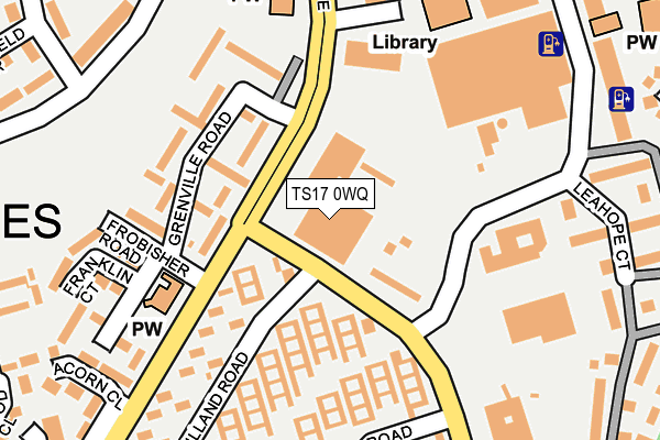 TS17 0WQ map - OS OpenMap – Local (Ordnance Survey)