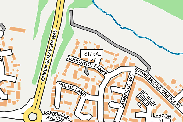TS17 5AL map - OS OpenMap – Local (Ordnance Survey)