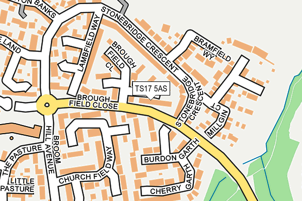 TS17 5AS map - OS OpenMap – Local (Ordnance Survey)