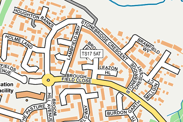 TS17 5AT map - OS OpenMap – Local (Ordnance Survey)