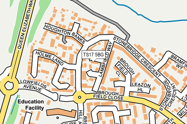 TS17 5BG map - OS OpenMap – Local (Ordnance Survey)