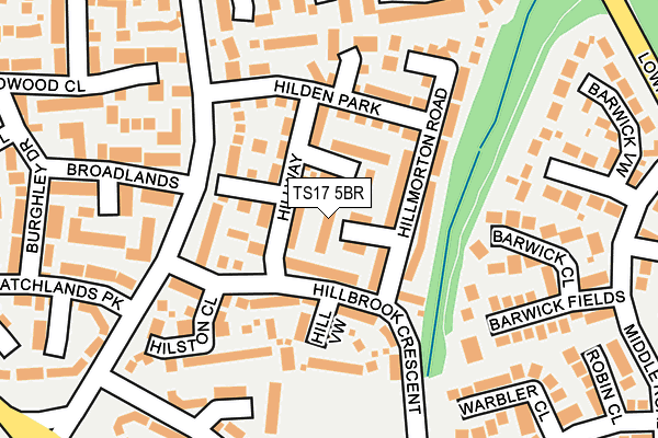 TS17 5BR map - OS OpenMap – Local (Ordnance Survey)