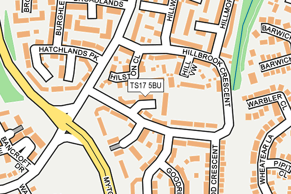 TS17 5BU map - OS OpenMap – Local (Ordnance Survey)