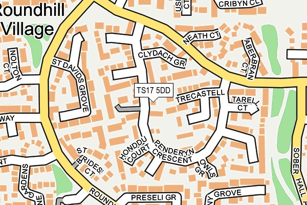 TS17 5DD map - OS OpenMap – Local (Ordnance Survey)