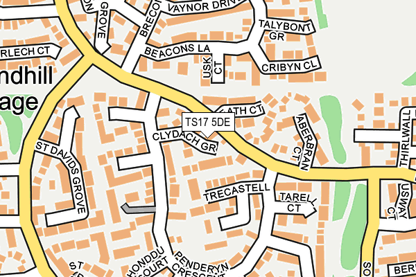 TS17 5DE map - OS OpenMap – Local (Ordnance Survey)