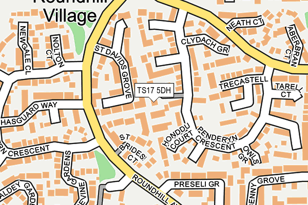 TS17 5DH map - OS OpenMap – Local (Ordnance Survey)
