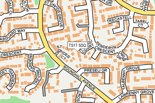 TS17 5DQ map - OS OpenMap – Local (Ordnance Survey)